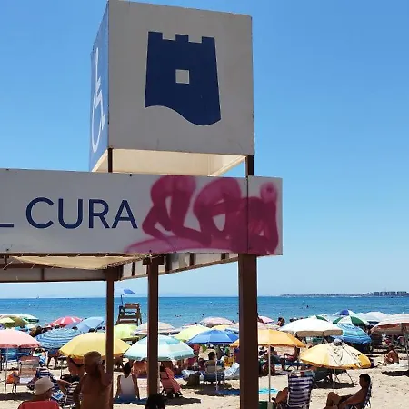 Seaview Torrevieja Citycenter Curabeach 50M Apartment Lägenhet *